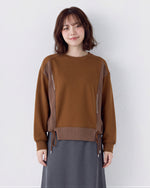 M~2XL 切り替えドローストリング リブスウェット