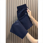 ウエストゴム ハイウエスト ストレート アンクルパンツ