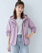 フード付き・ドローストリングトレンチコート