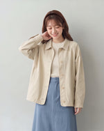 襟付きルーズシルエットジャケット