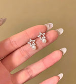 フルジルコニア スター×ボール ピアス