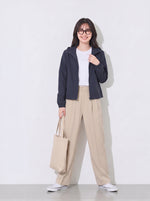M~3XL ショート丈フード付きシンプルフードジャケット