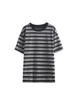ブラックボーダー ルーズショルダーTシャツ