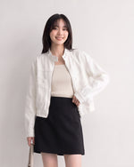 S~XL スタンドカラー ショート丈ワークジャケット