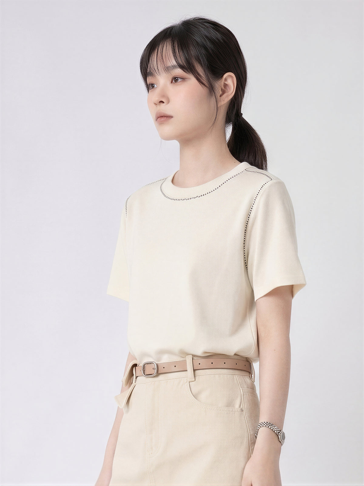 快適肌ケア！着やせしたデザイン感のあるトップス