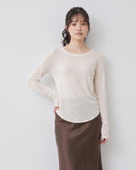 【秋新作】【全2色】S~2XL ラウンドネック スリムフィット インナー 長袖Tシャツ
