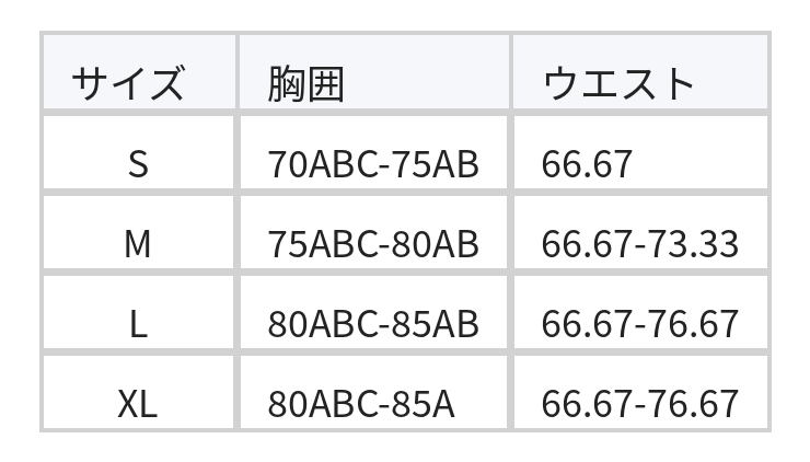 ドローストリングリボン フリル セパレートスカート風水着 size chart 1