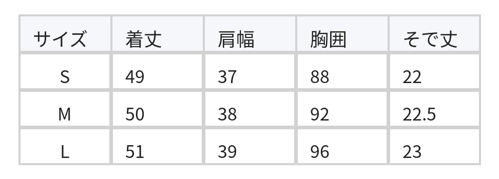 ストライプ×配色パイピング パールボタン 半袖ニットカーディガン size chart 1
