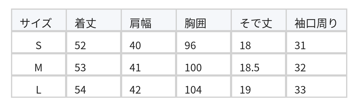 ホワイト クルーネック ストレートシルエット ショート丈 透かしレース 半袖Tシャツ size chart 1