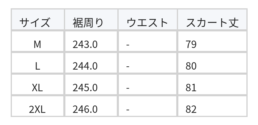 ウエストゴム＆ドロスト付き ドット柄 プリーツスカート size chart 1