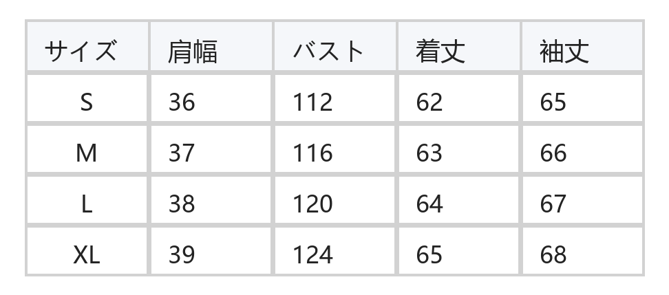フリルスタンドカラー フロントフリル パフスリーブブラウス size chart 1
