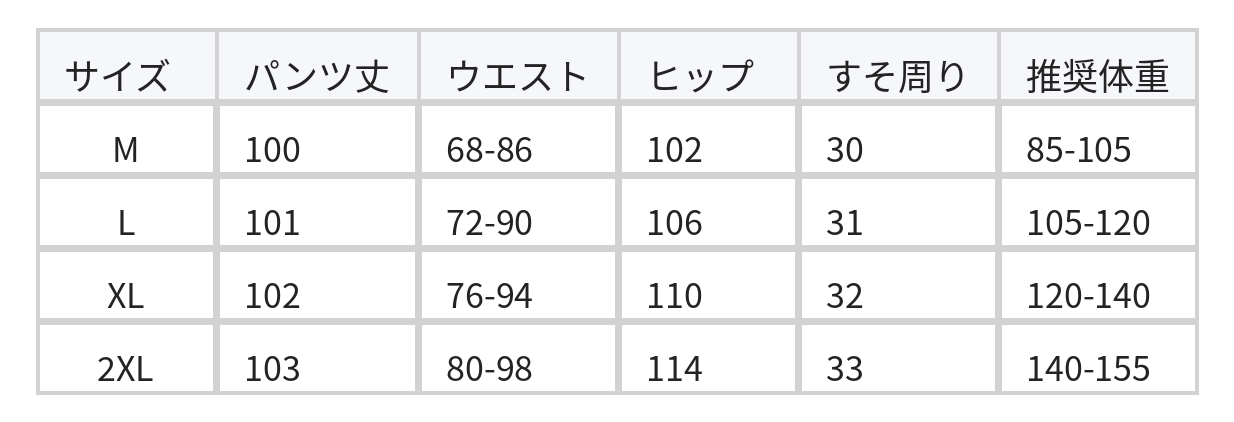 綿95％・ストレートワイドパンツ・ハイウエスト size chart 1