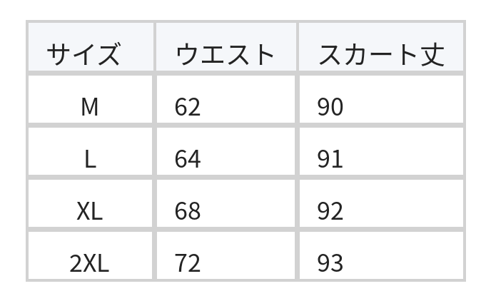 ウエストゴム ハイウエスト パッチワークプリント ミモレ丈 フレアスカート size chart 1
