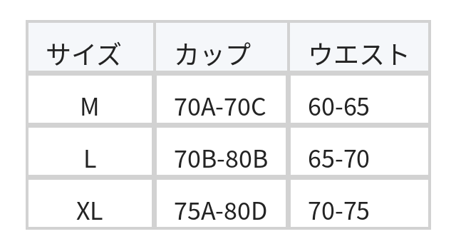 プリントバンドゥ スリムフィット セパレートビキニ水着（バンドゥトップス＋ロングスカートボトム／カバースカート） size chart 1