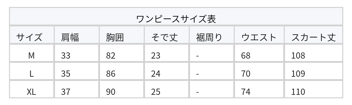 スクエアネック ハイウエスト ティアード パフスリーブ ワンピース size chart 1
