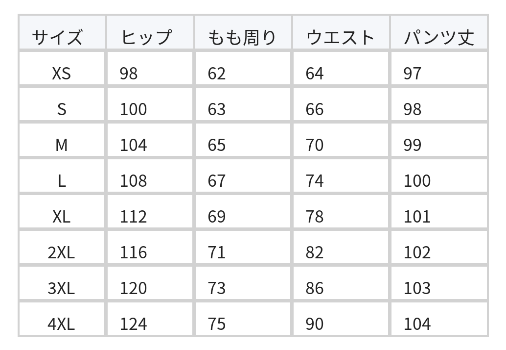 ハイウエスト タック入り ワイドレッグ フルレングス デニムパンツ size chart 1