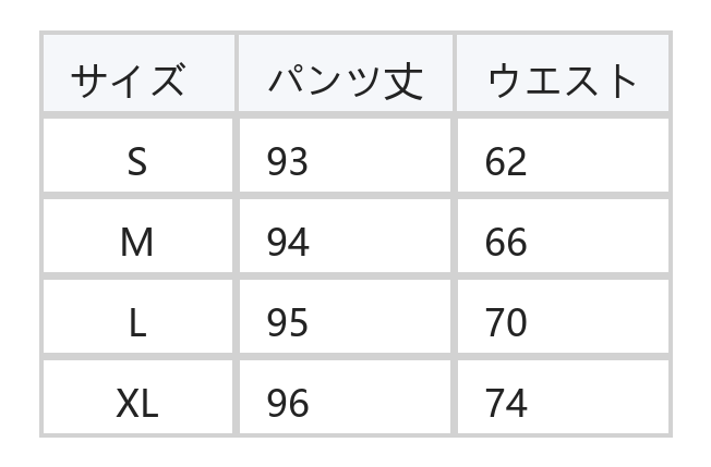 ハイウエスト ドローストリング 立体切替 ジョガー風ワイドパンツ size chart 1