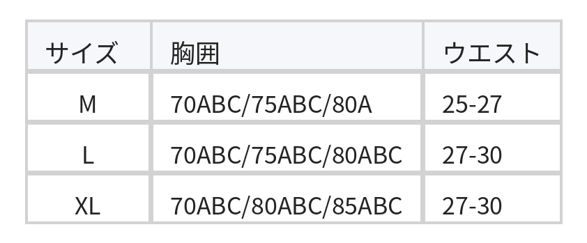 縦ストライプ切り替え ウェーブネック ワンピース水着 size chart 1