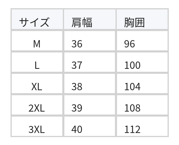 Vネック 前立てボタン パフスリーブ 長袖シャツ size chart 1