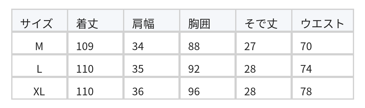 スクエアネック パフスリーブ ウエストマーク 小花柄ワンピース size chart 1