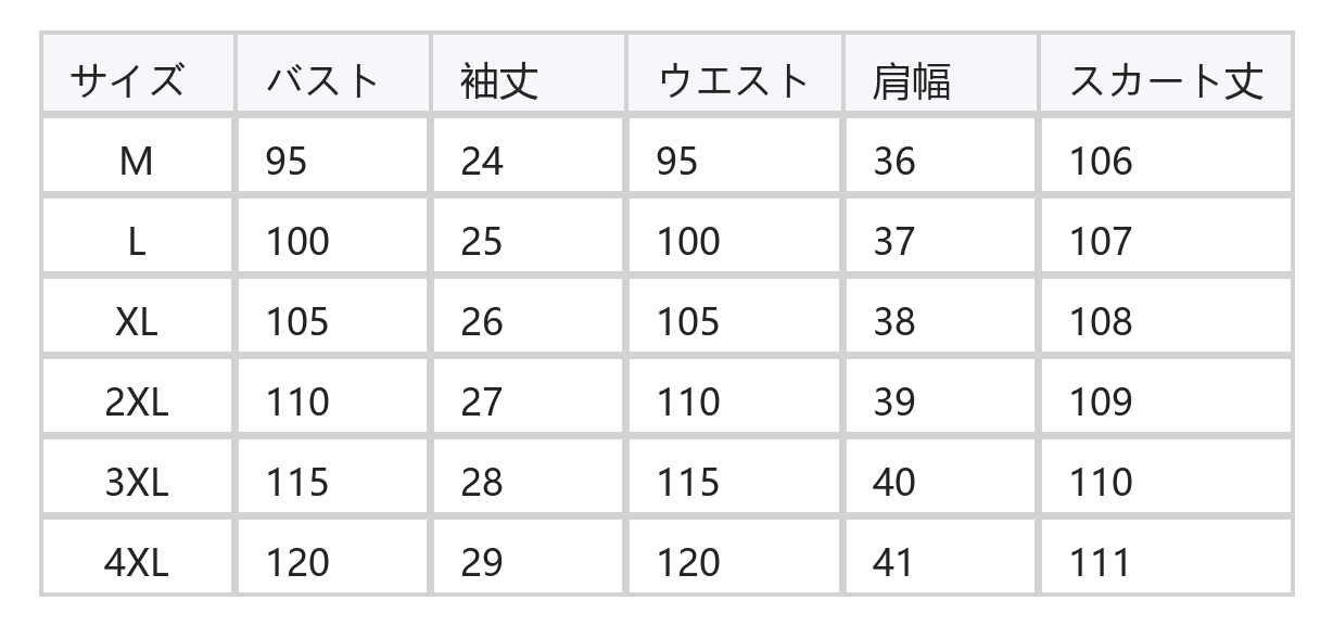 パフスリーブ ウエストシェイプ 切り替え ドットワンピース size chart 1