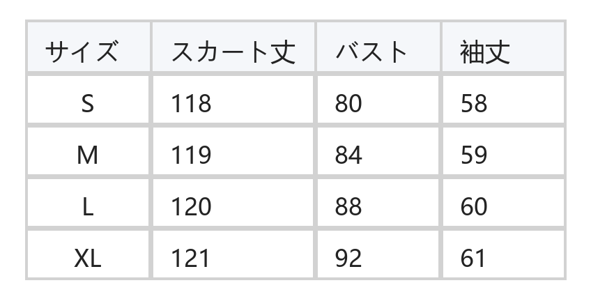 スクエアネック ウエストシェイプ 切り替えロングフレア ニットワンピース size chart 1