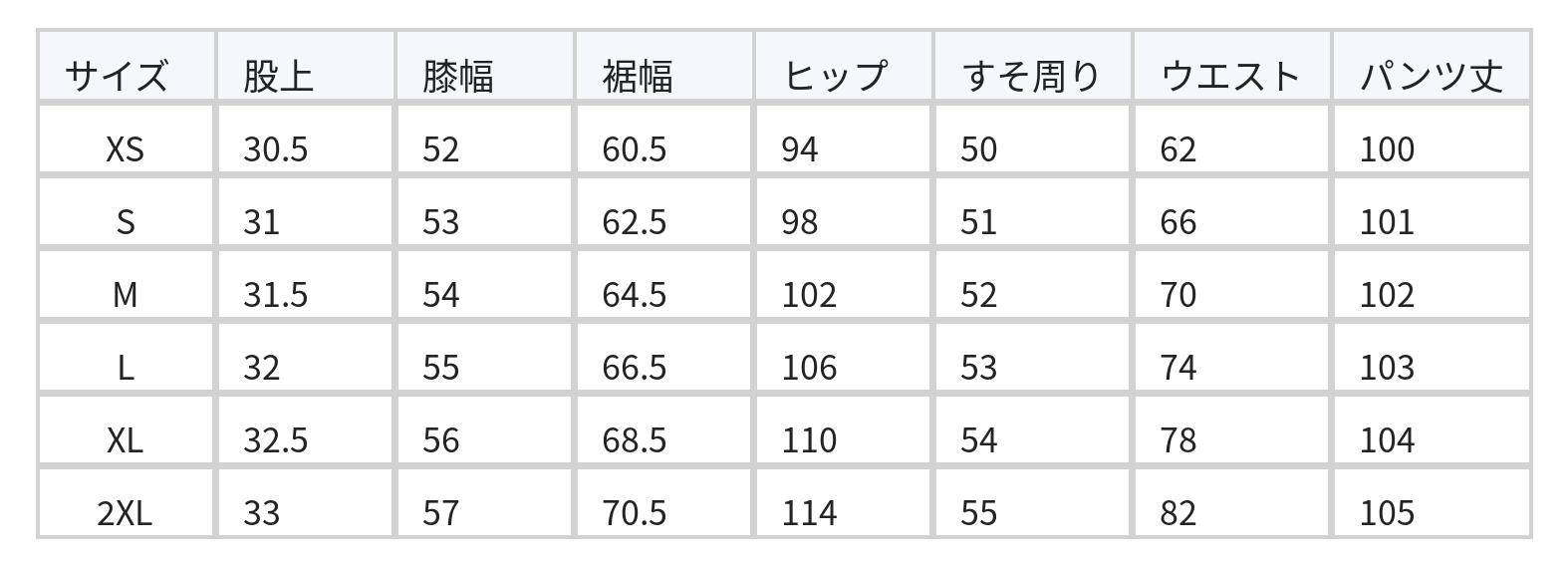 ハイウエスト 美脚見え ウォッシュ加工 ワイドデニムパンツ size chart 1